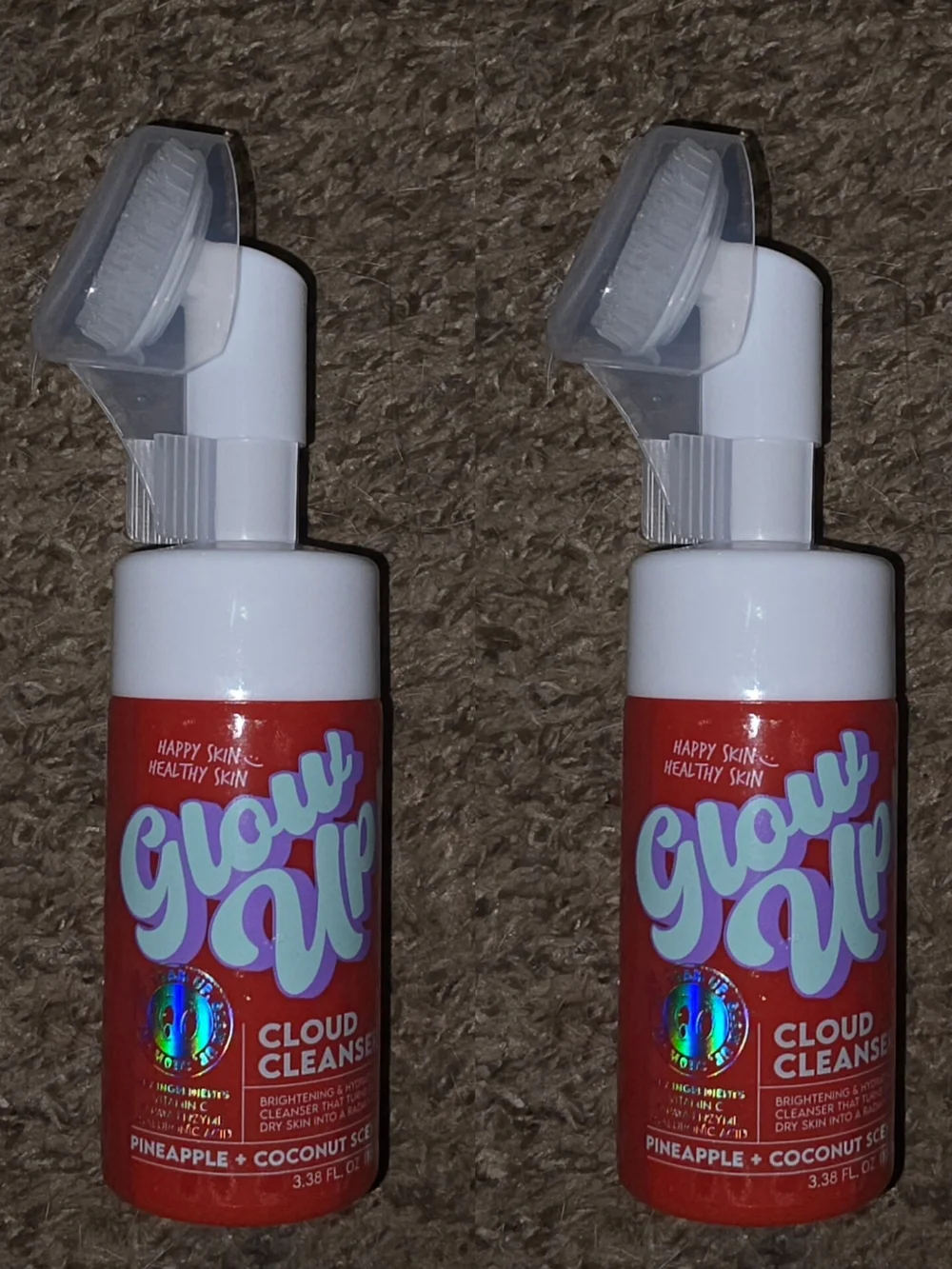 2 x Happy Skin Healthy Skin Glow Up Cloud Cleanse Foaming Cleanser – 3.38fl Oz